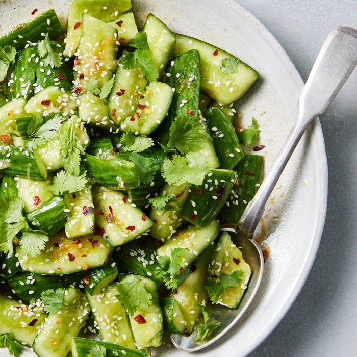 Smashed Cucumber Salad