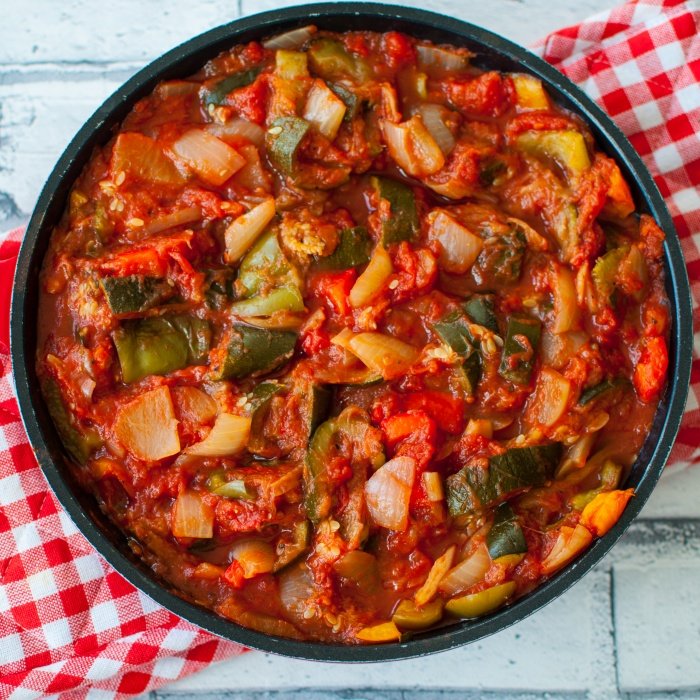 Roasted Pepper & Zucchini Medley
